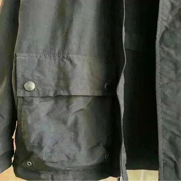 Lands End Mens Jacket Windbreaker XXL 50-52 Black - Picture 5 of 11